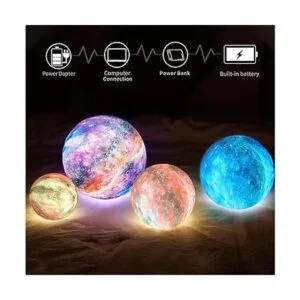Lámpara de luna luz nocturna LOGROTATE de 16 colores_4