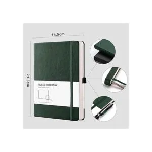 RETTACY Paquete de 2 cuadernos rayados diarios gruesos de_2