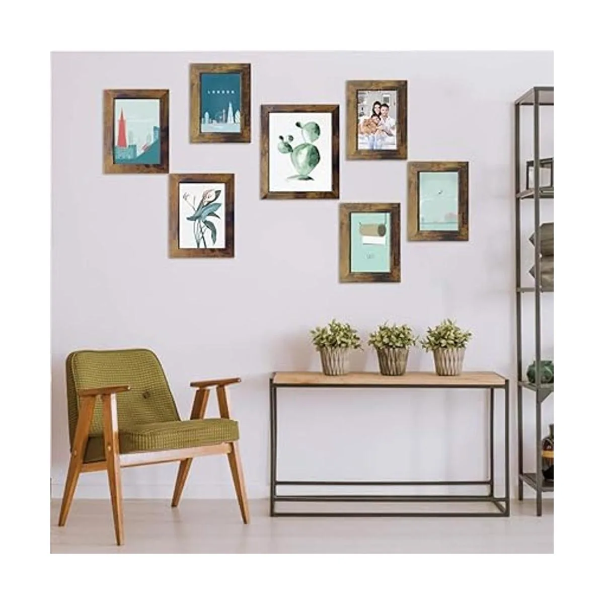 PETAFLOP Portarretratos rústicos de 5 x 7 pulgadas para_5