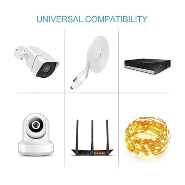 Paquete de 3 cables de extensión de alimentación CC de 25
