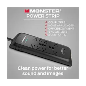 Monster Protector de sobretensiones con puertos USB