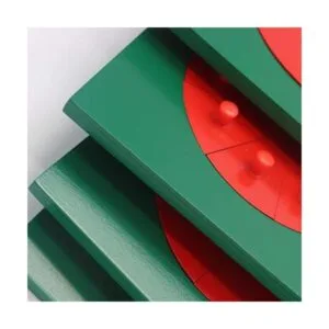 Mfumyy Montessori Fracciones circulares de madera Puzzles_3