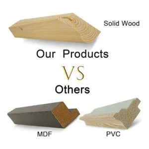 5x7 Black Picture Frames Nature Solid Wood 2 Pack for Wall