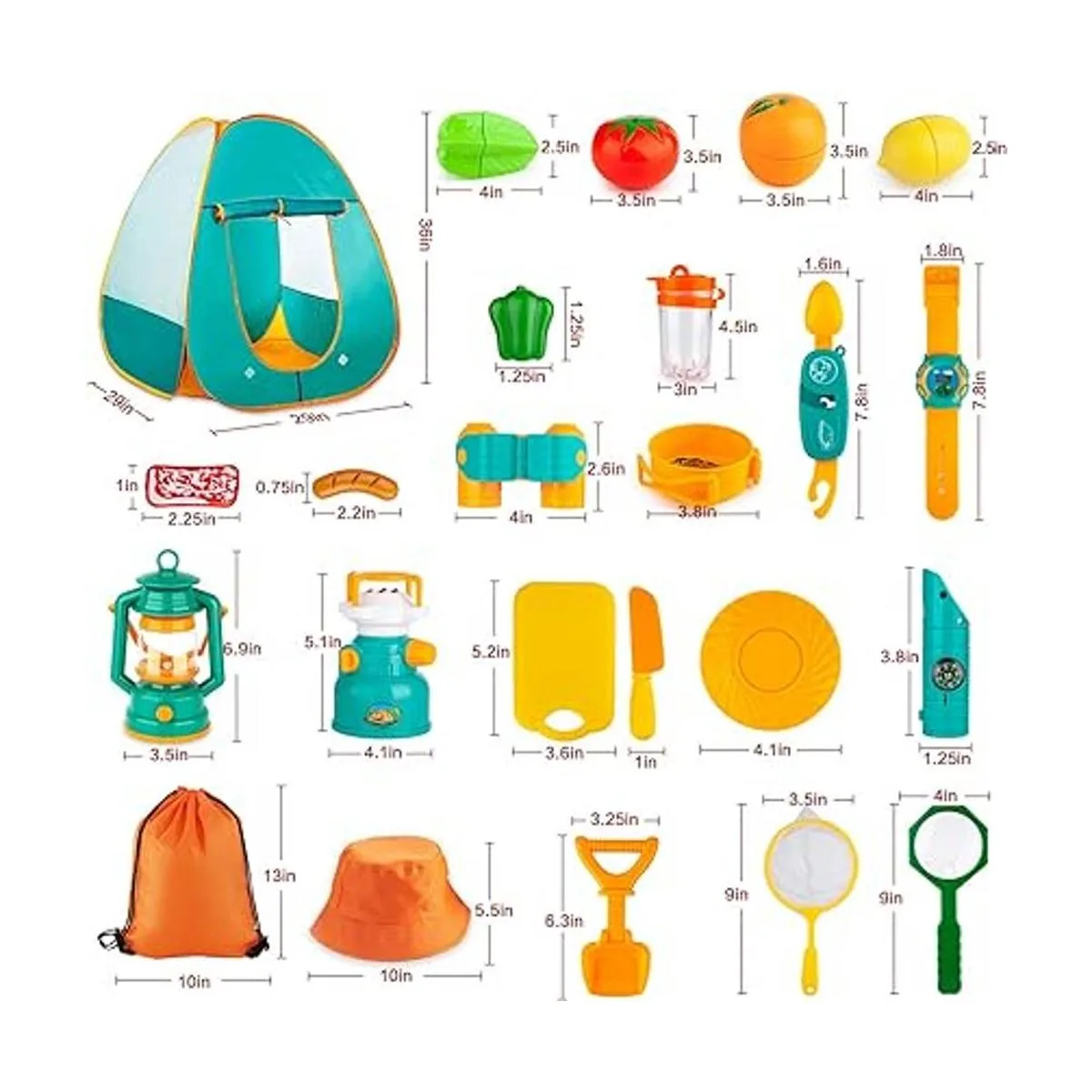 AOKIWO Juego de tienda de campaña para niños 45