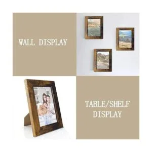 PETAFLOP Portarretratos rústicos de 5 x 7 pulgadas para_3