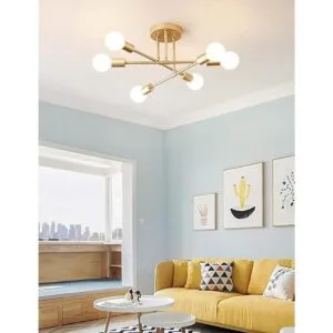 Dellemade Candelabro de techo moderno Sputnik con 6_2