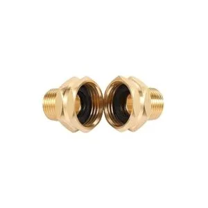 Adaptador de manguera de jardín de latón conector macho_2