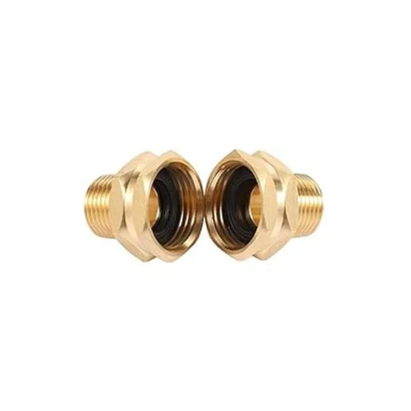 Adaptador de manguera de jardín de latón conector macho_2