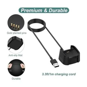 Kissmart Cable de carga para Fitbit Versa 2 2 unidades_4