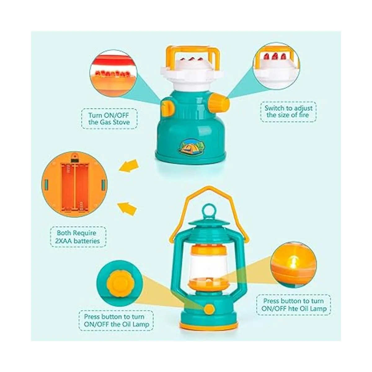 AOKIWO Juego de tienda de campaña para niños 45