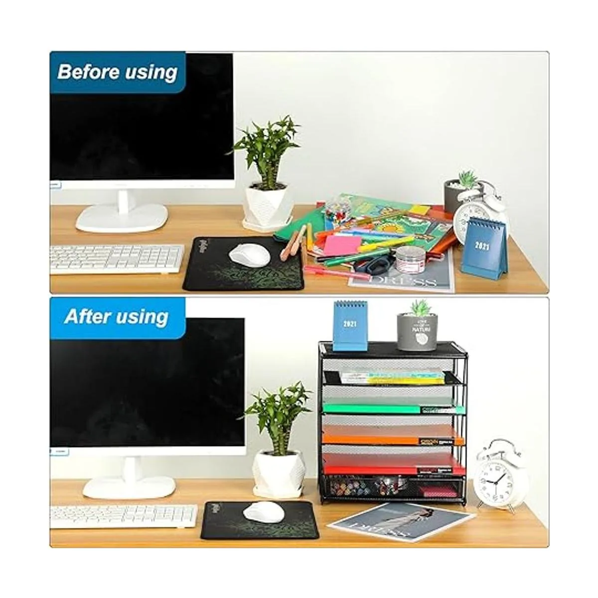 Samstar Organizador de bandeja de cartas organizador de