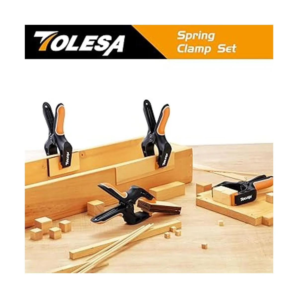 TOLESA Abrazaderas de resorte de 7 pulgadas Potente Fuerza_2