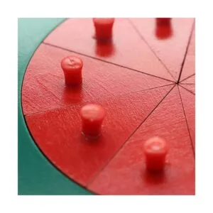 Mfumyy Montessori Fracciones circulares de madera Puzzles_2
