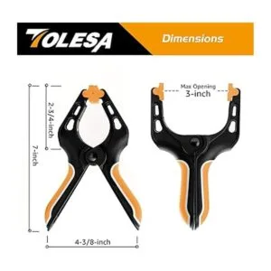 TOLESA Abrazaderas de resorte de 7 pulgadas Potente Fuerza_4