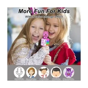 Micrófono de karaoke para niños y adultos; juguetes para_5