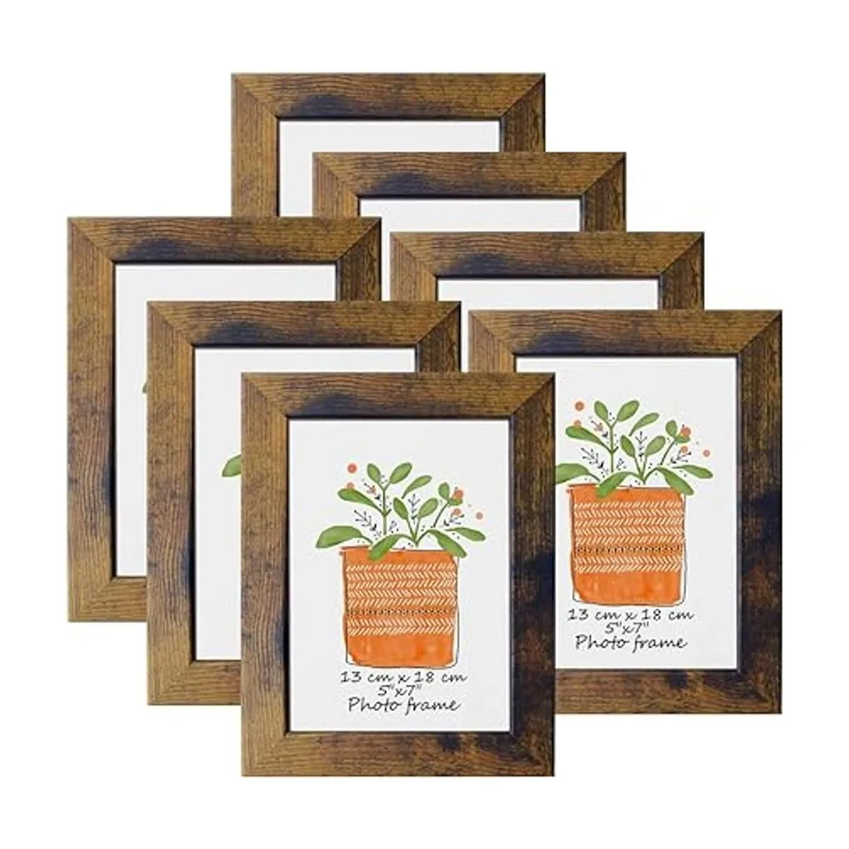 PETAFLOP Portarretratos rústicos de 5 x 7 pulgadas para_1