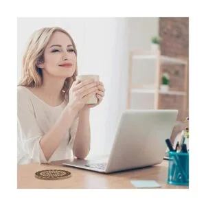 Posavasos absorbentes de corcho con soporte regalos de