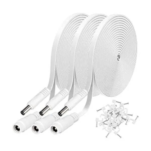 Paquete de 3 cables de extensión de alimentación CC de 25