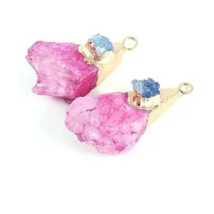 5 colgantes naturales de ágata druzy colgantes de forma_5