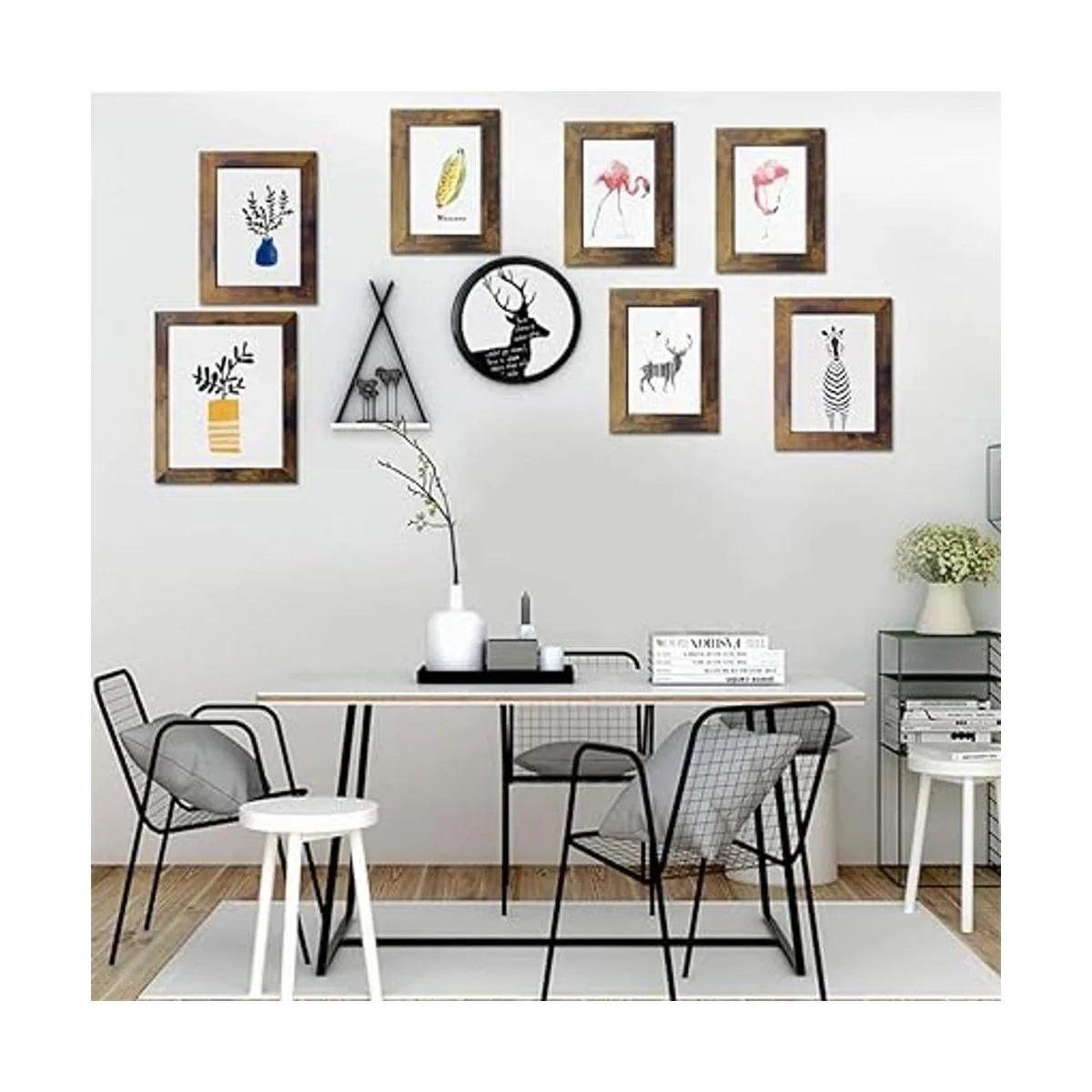 PETAFLOP Portarretratos rústicos de 5 x 7 pulgadas para_6