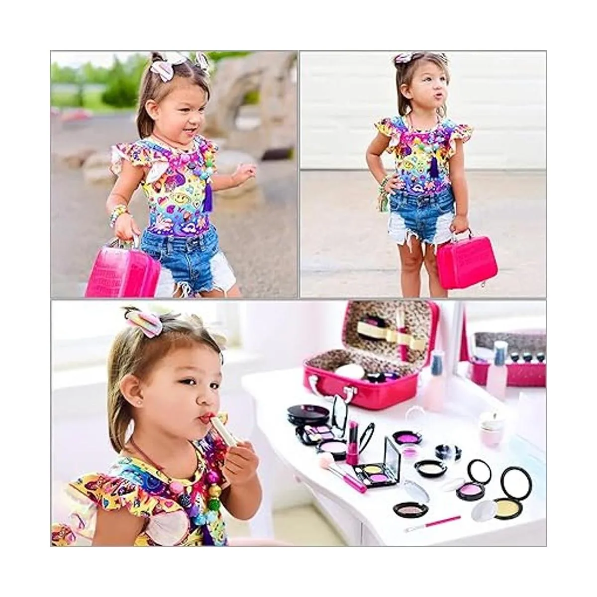 Tepsmigo Kit de maquillaje de simulación para niñas juego_2