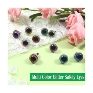 TOAOB 120 ojos de seguridad de plástico con purpurina de