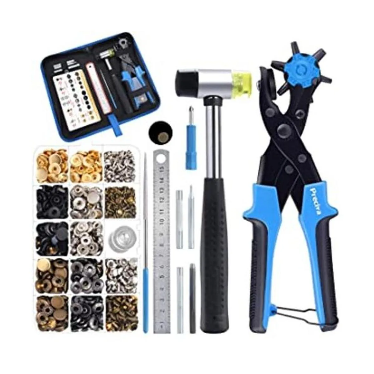 Preciva Juego de alicates de perforación kit de