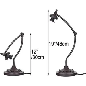 Bieye L10759 Lámpara de escritorio cristal teñido_4
