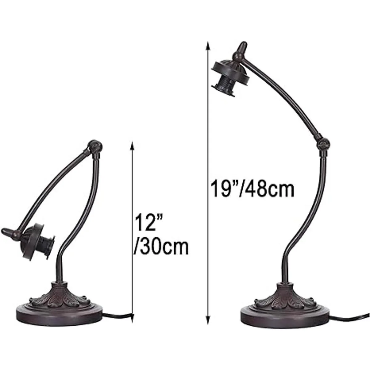 Bieye L10759 Lámpara de escritorio cristal teñido_4