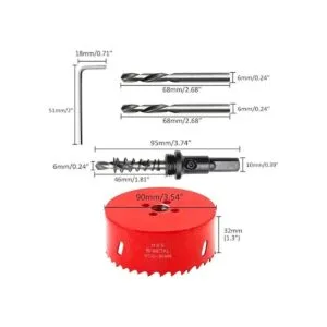 Hordion Sierra perforadora bimetálica de 3.543 in3 12