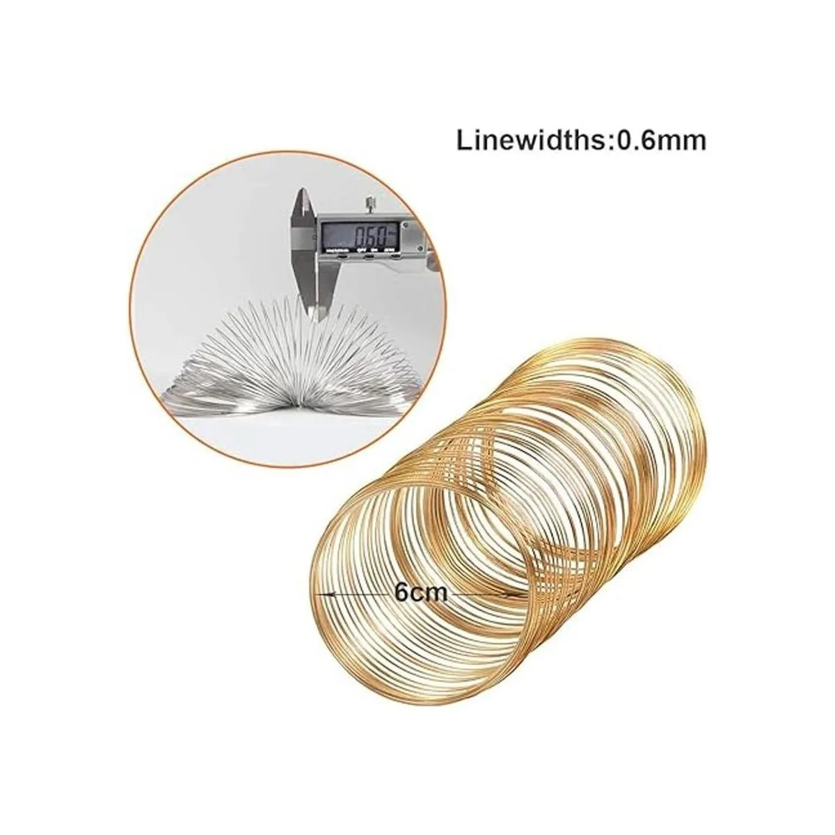 400 bucles de joyería alambre de memoria alambre de