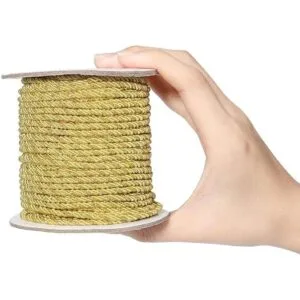 PH PandaHall Cuerda metálica trenzada de 3 capas cuerda