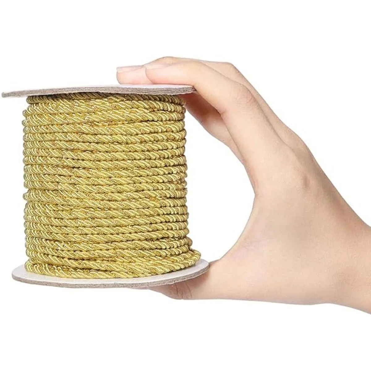 PH PandaHall Cuerda metálica trenzada de 3 capas cuerda