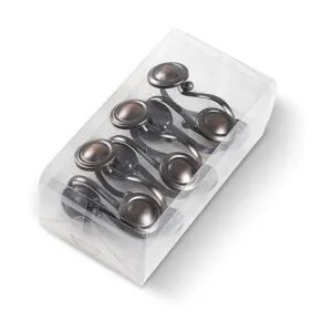 CHICTIE Ganchos de bronce para cortina de ducha ganchos