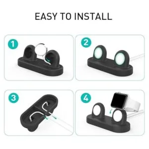 Delidigi Soporte dual para iWatch compatible con Apple_2