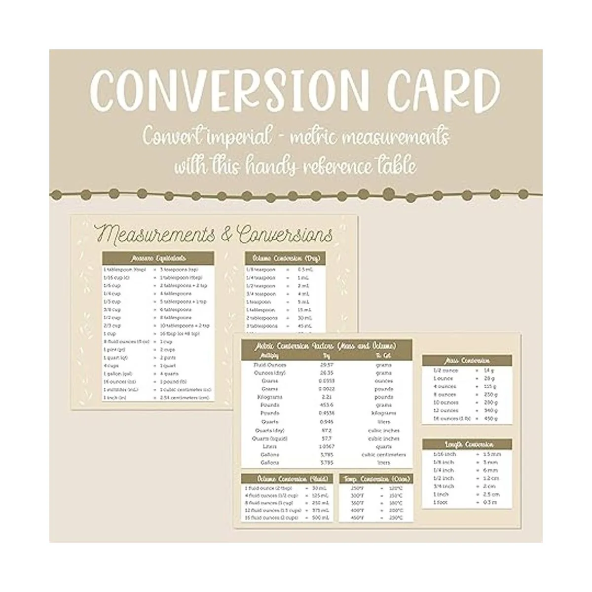 Dekali Designs Divisores de tarjetas de recetas de 4 x 6