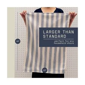 MEEMA Paquete de 4 toallas de cocina Tejido rústico y_6