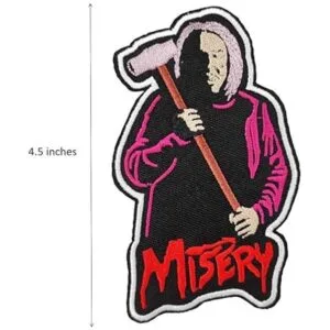 Parche bordado Misery para planchar y coser en la película_2