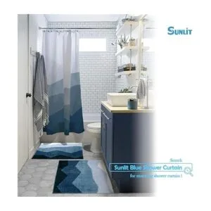 Sunlit Juego de alfombras de baño de 2 piezas alfombras