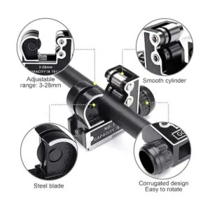 Spurtar Cortador de tubos de 0.1181.102 in para tubos de