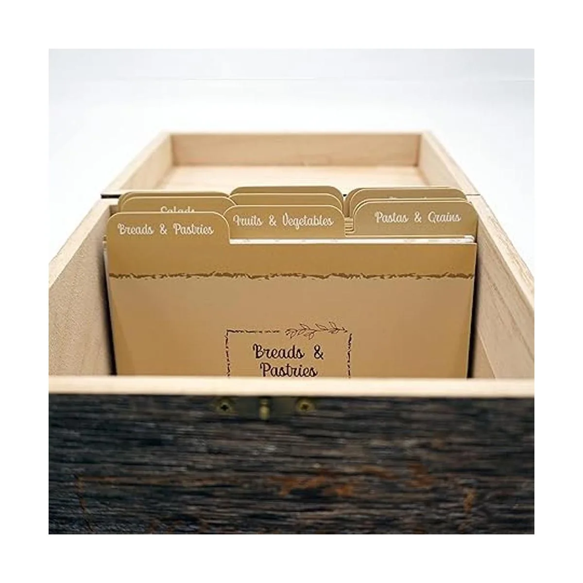 Dekali Designs Divisores de tarjetas de recetas de 4 x 6