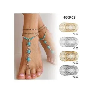 400 bucles de joyería alambre de memoria alambre de