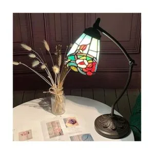 Bieye L10759 Lámpara de escritorio cristal teñido_5