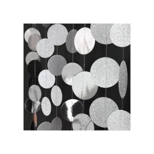 Kit de guirnalda de puntos circulares con purpurina para