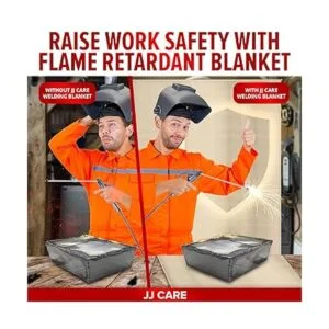 JJ CARE Manta de soldadura resistente 5.2 x 5.9 ft 2_2