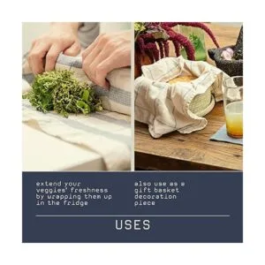 MEEMA Paquete de 4 toallas de cocina Tejido rústico y_5