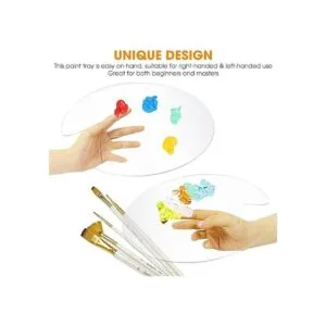 DUGATO Paleta de pintura acrílica de 2 piezas de 11.8 x