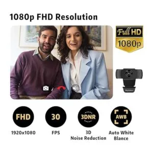 Cámara web HD de 1080P con micrófono cámara web Septekon_3