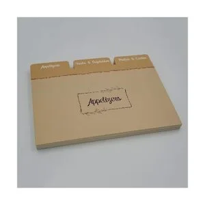 Dekali Designs Divisores de tarjetas de recetas de 4 x 6