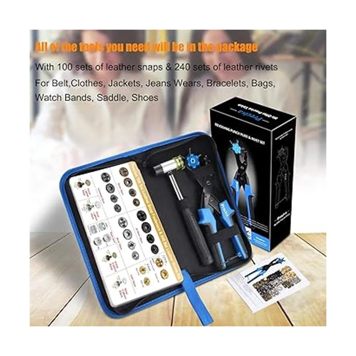 Preciva Juego de alicates de perforación kit de